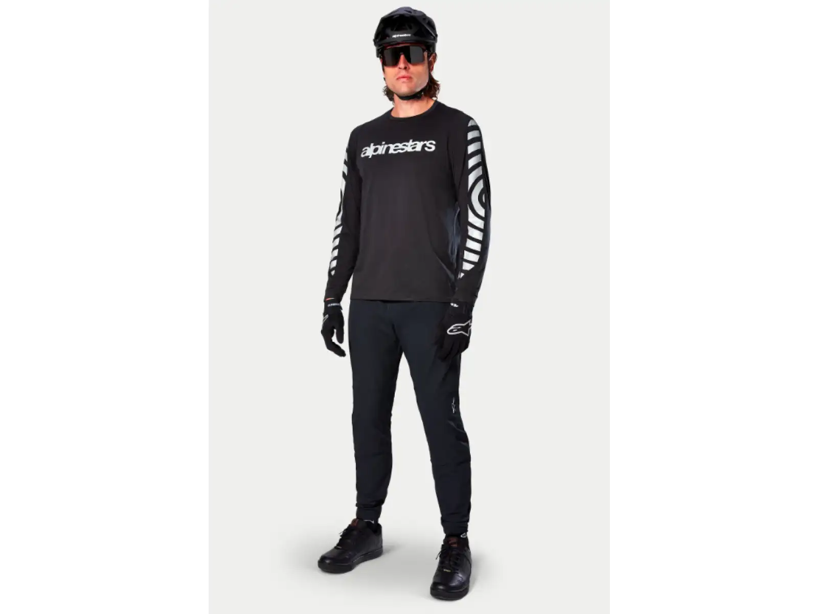 Alpinestars A-Dura Dri Oscar men's jersey long sleeve Black Reflective