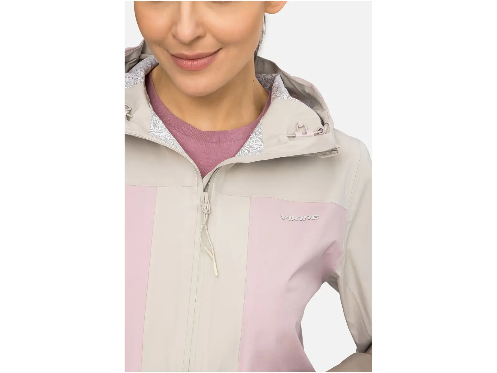 Viking Numani women's jacket Beige/Light pink