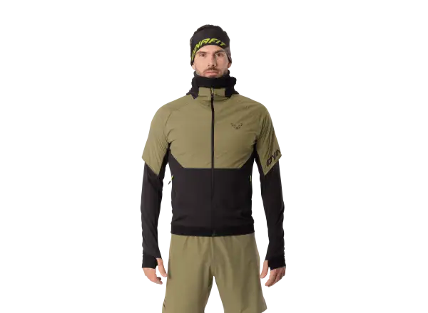 Dynafit Alpine Hybrid men's running jacket Military Green/Black Out