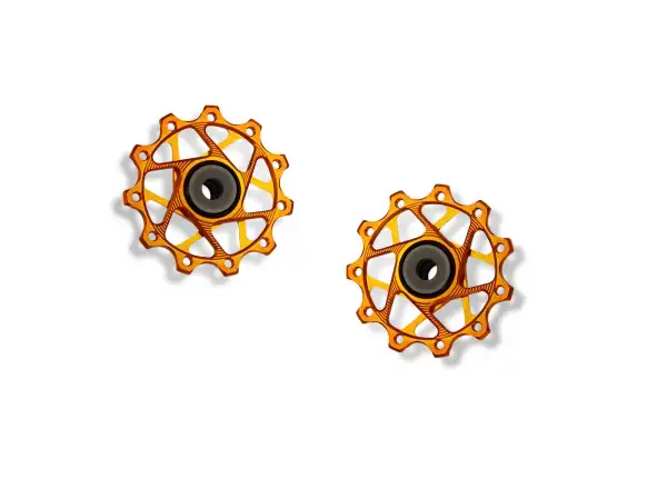 Garbaruk derailleur pulleys for Shimano 11 spd. 11+11T Orange