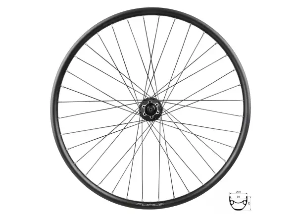 Force XC Disc 559x23 rear spoked wheel FHM475 36 holes