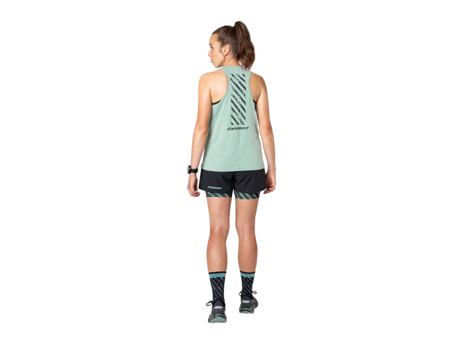Dynafit Trail 2in1 women's running shorts Black Out