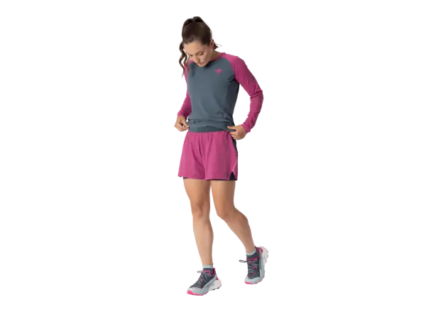 Dynafit Alpine Pro 2in1 women's running shorts Magenta
