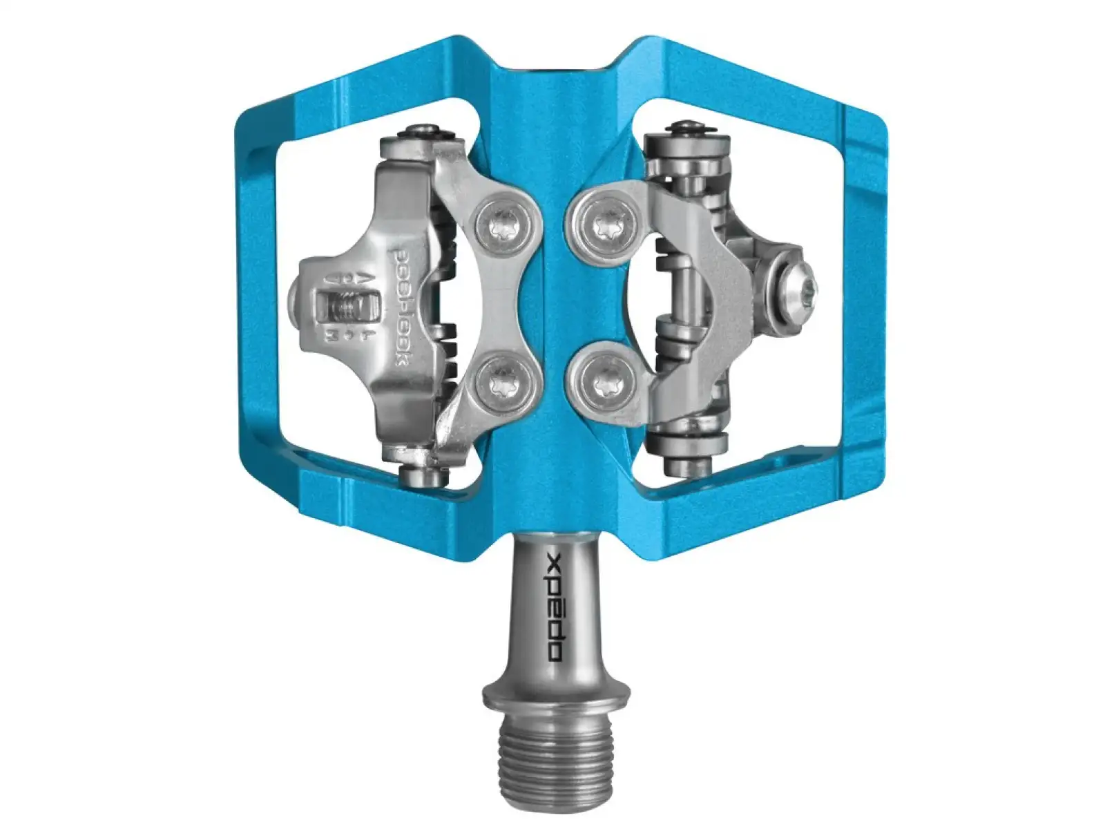 X-pedo Baldwin clipless pedals blue