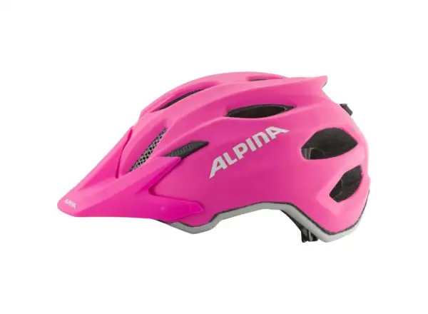 Alpina Carapax JR. cycling helmet Shocking Pink Matt