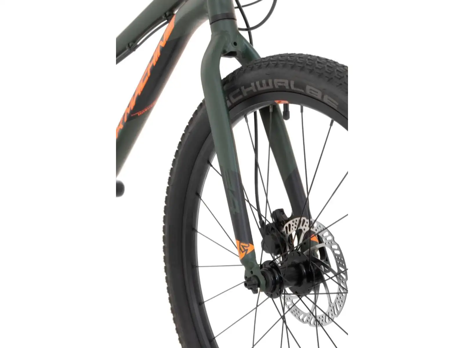 Rock Machine Blizz 24" HD children's mountain bike khaki/orange