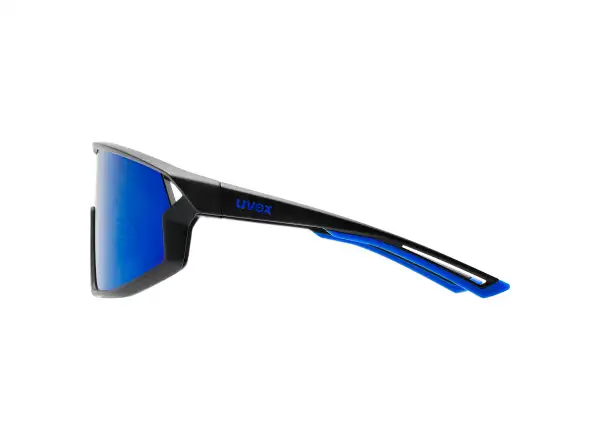 Uvex Skyryse sunglasses Black Matt/Mirror Blue