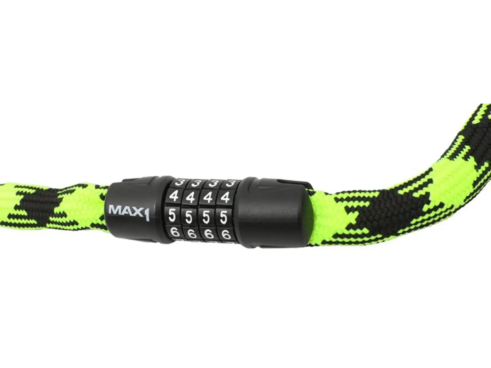 Max1 Twist chain combination lock 3,2x1200 mm green/black