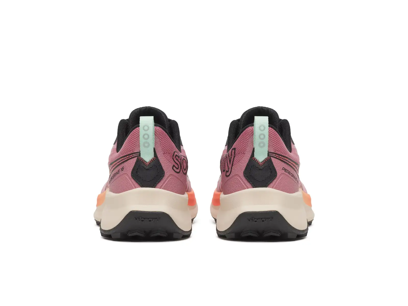 Saucony Peregrine 16 women's running shoes Mauve/Salmon