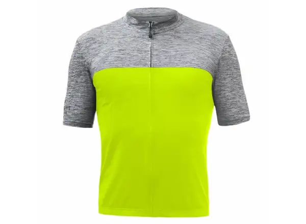 Sensor Cyklo Motion men's jersey short sleeve Neon Yellow/grey