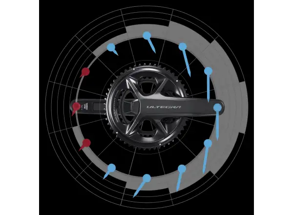 Shimano Ultegra FC-R8100-P 2x12-speed Road Powemeter Crankset without Chainrings