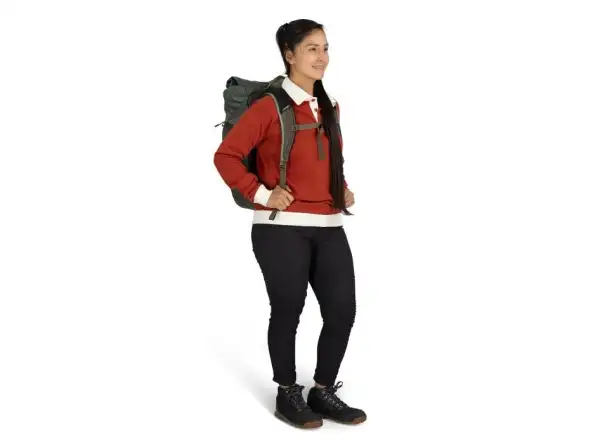 In stock New Osprey Transporter Roll Top backpack Pine Leaf