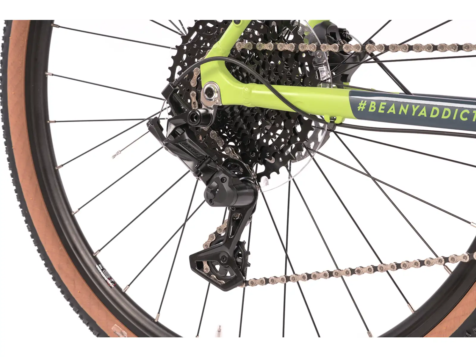 Beany Pulse 700 children's gravel bike neon yellow
