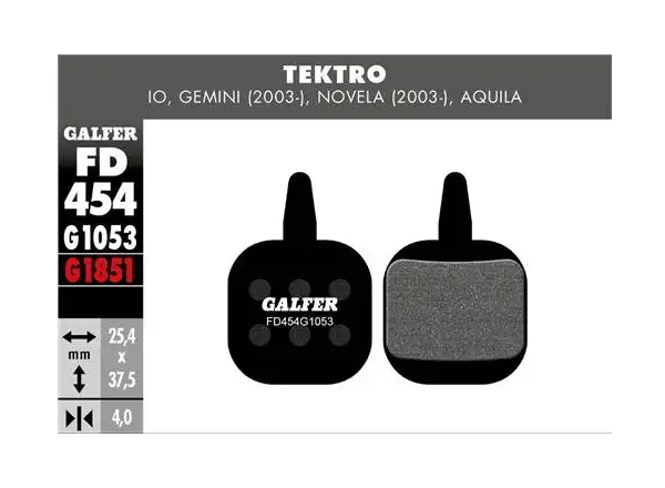 Galfer FD454 Standard G1053 brake pads for Tektro