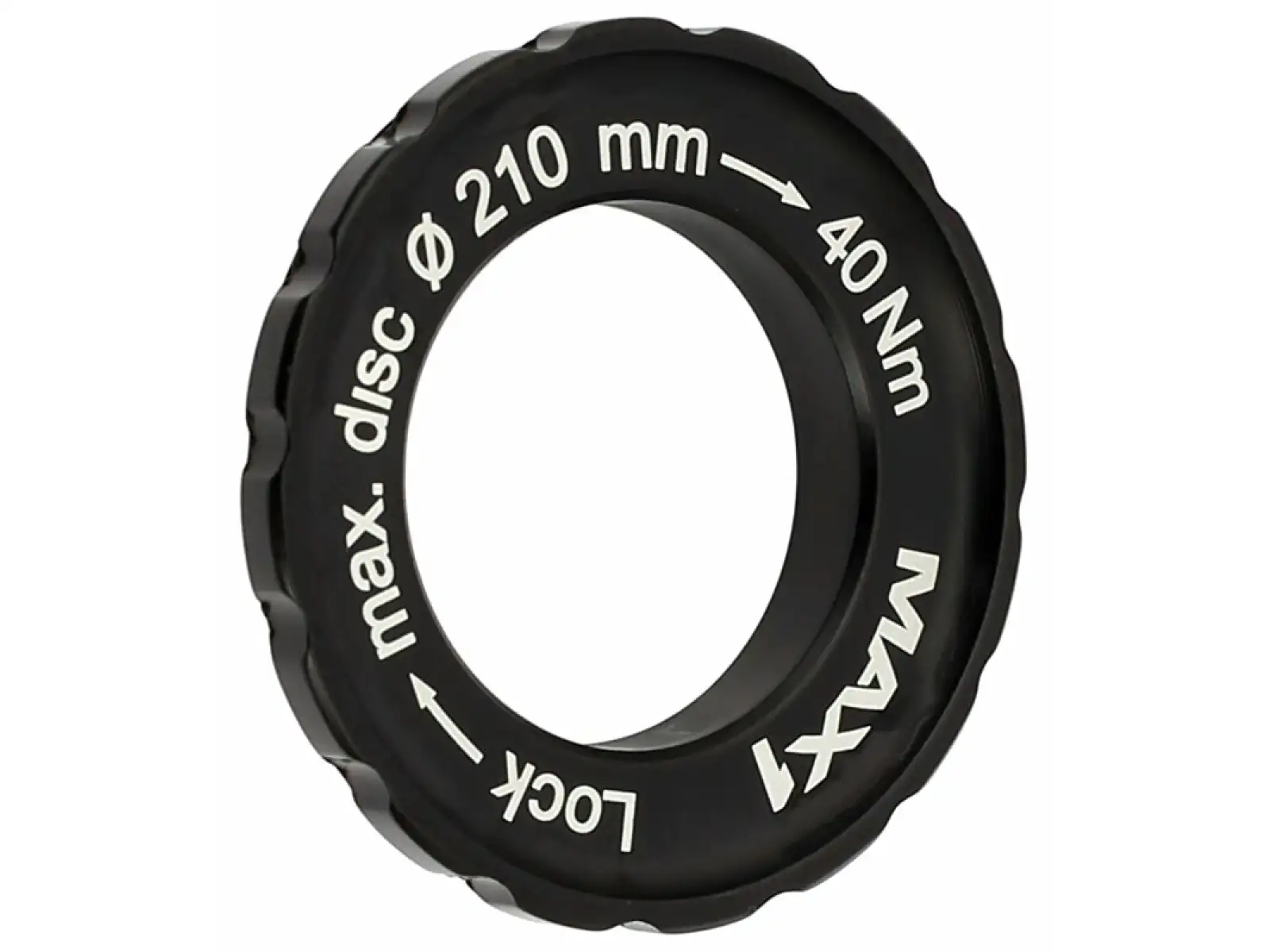 MAX1 Center Lock/6 holes adapter black