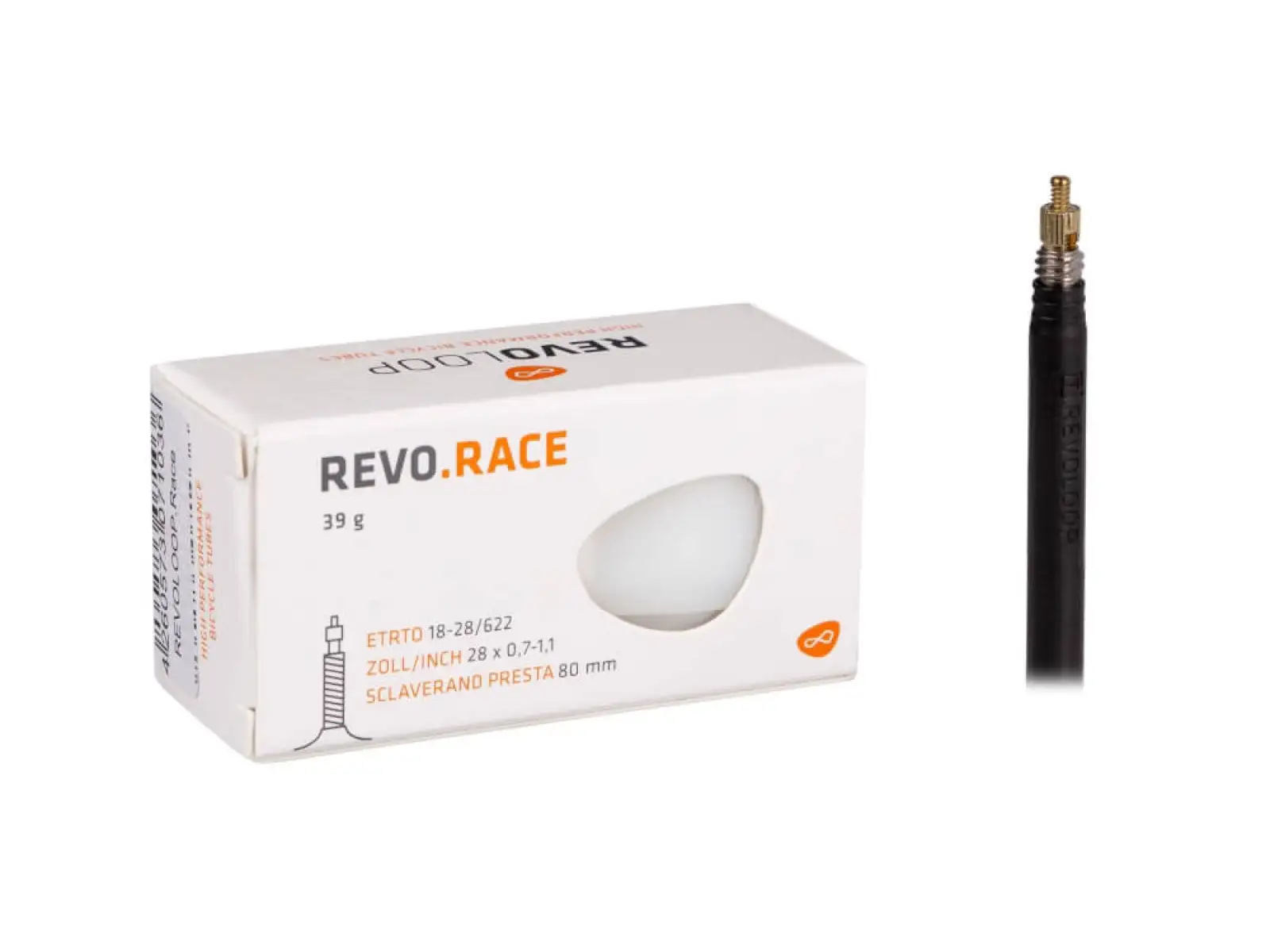 Revoloop Race road tube 23/30-622 FV80 gal. valve