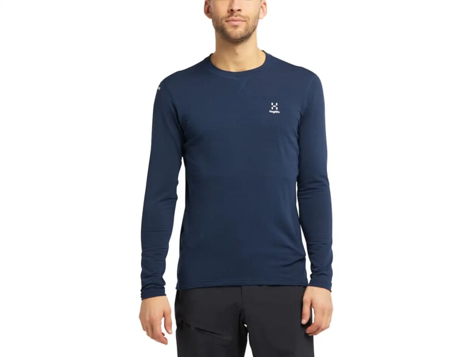Haglöfs L.I.M Mid Roundneck men's long sleeve shirt dark blue