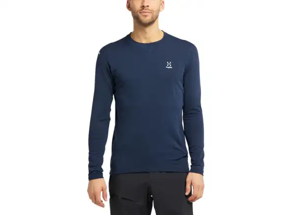 Haglöfs L.I.M Mid Roundneck men's long sleeve shirt dark blue