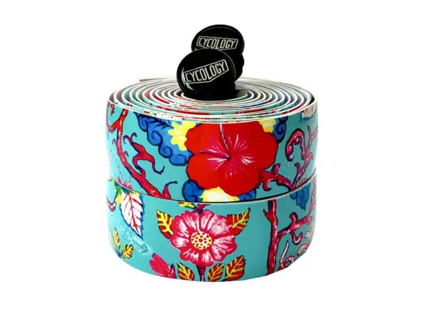 Cycology Secret Garden bar tape blue