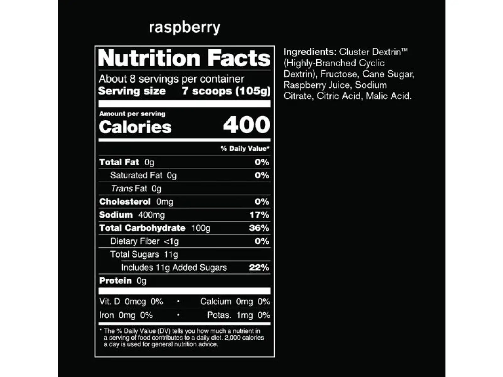 Skratch Labs Super High Carb Sport Drink Mix 840 g raspberry
