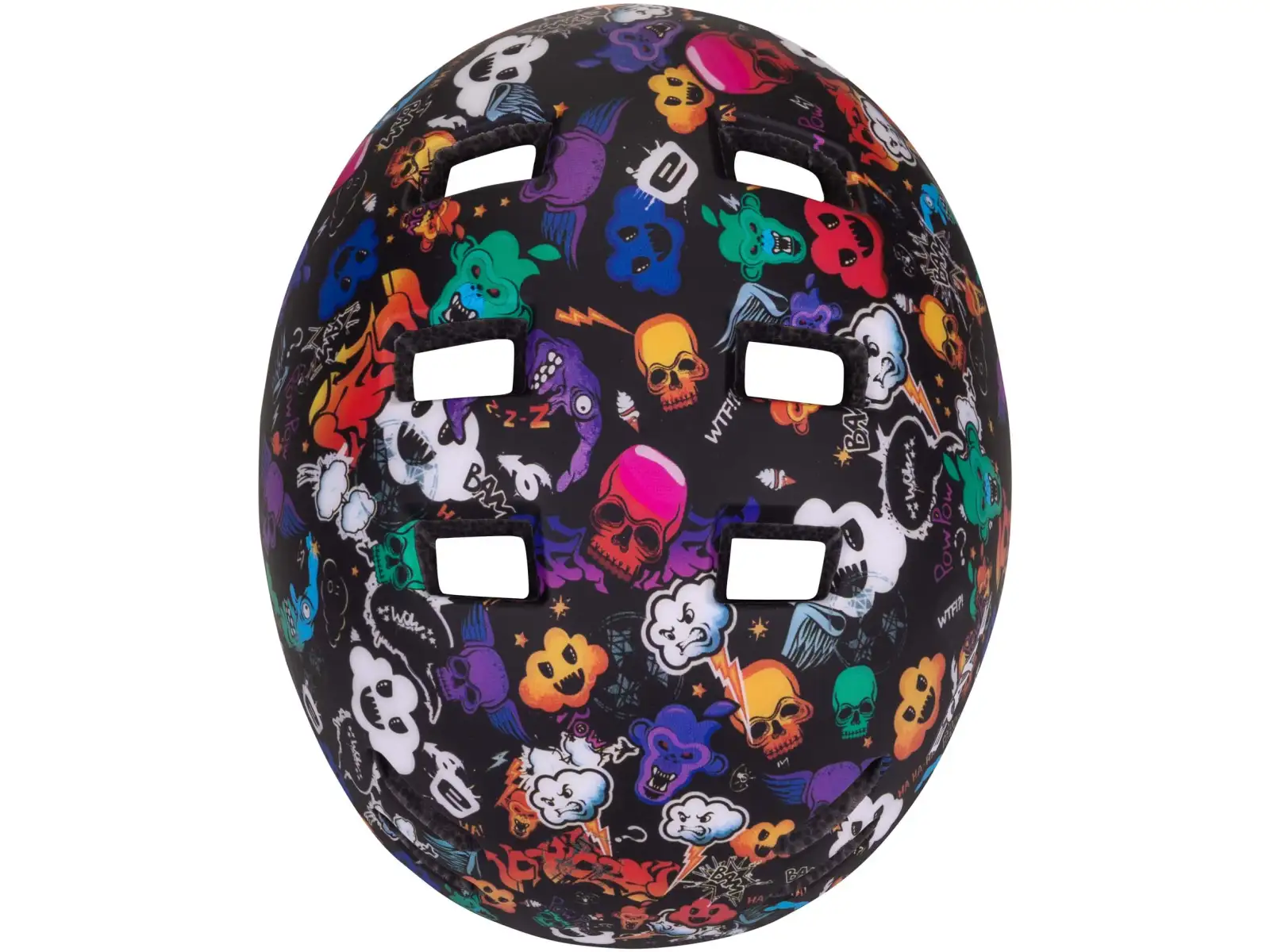 Etape Buddy kids cycling helmet black/graphics matte