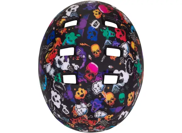 Etape Buddy kids cycling helmet black/graphics matte