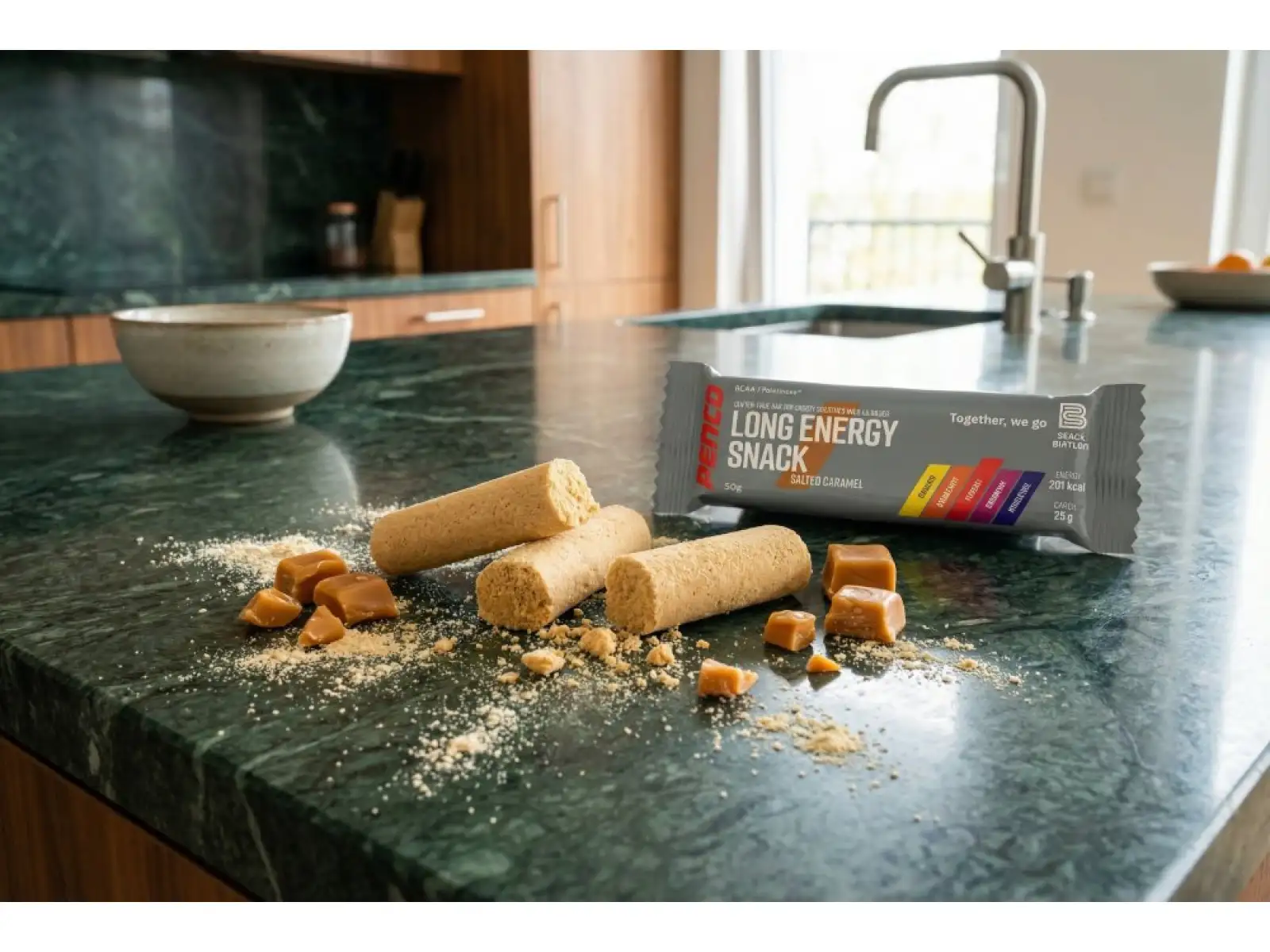 Penco Long Energy snack 50g salted caramel