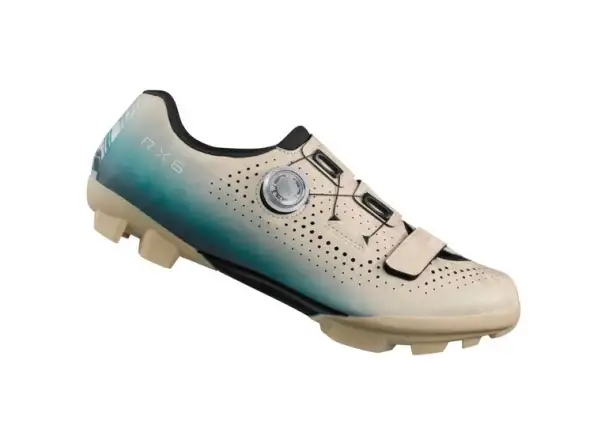 Shimano SH-RX600 gravel shoes beige/blue