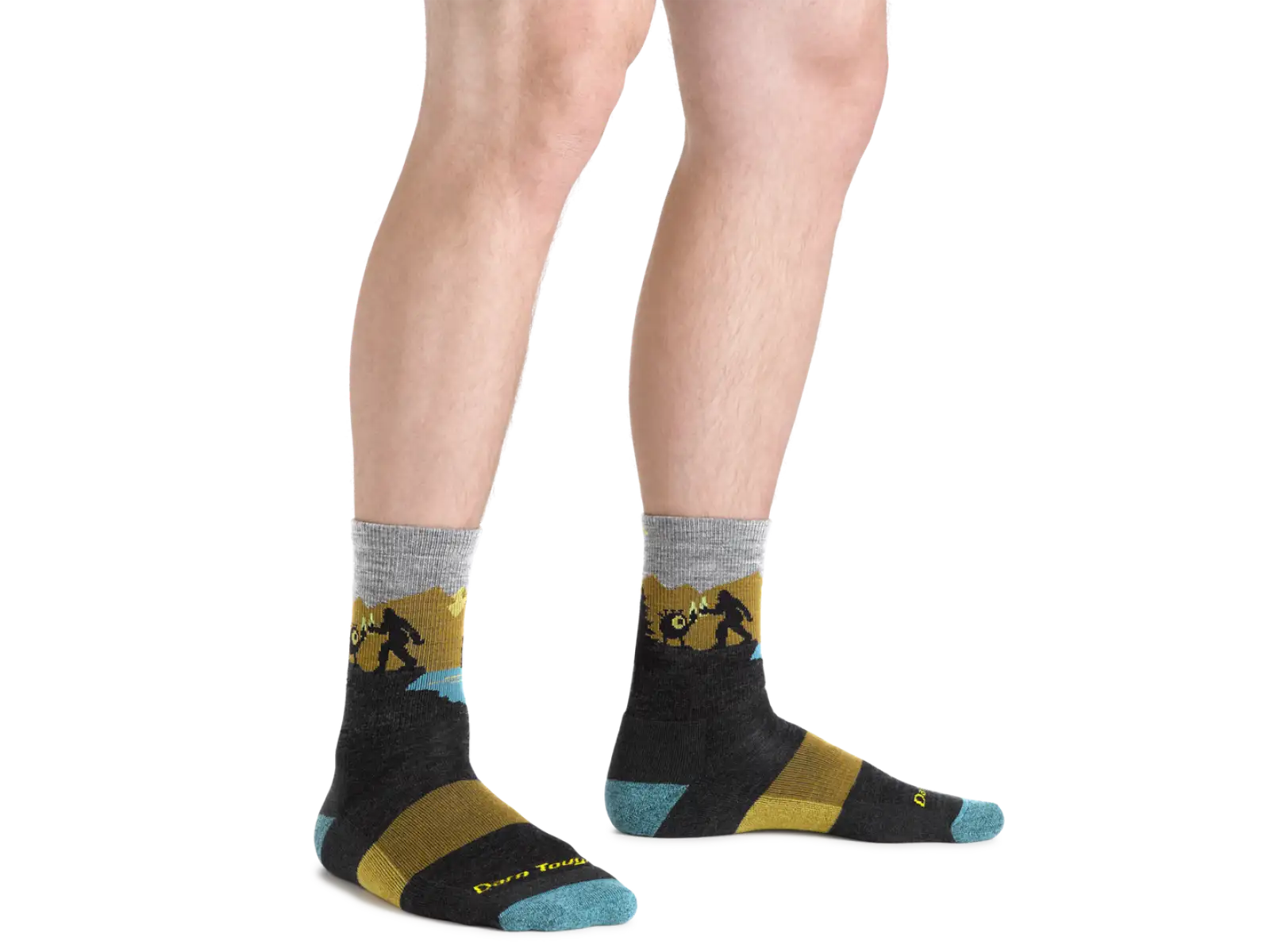 Darn Tough Close Encounters Micro Crew Midweight Cushion men's socks Charcoal