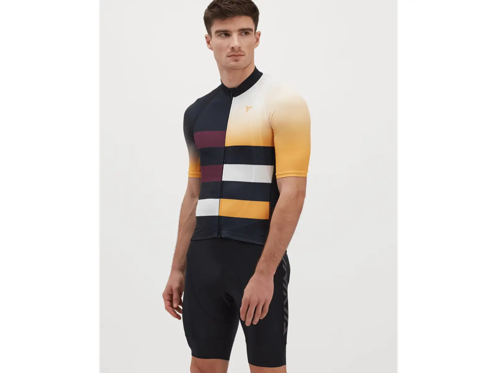 Silvini Mazzano men's jersey short sleeve black/yellow