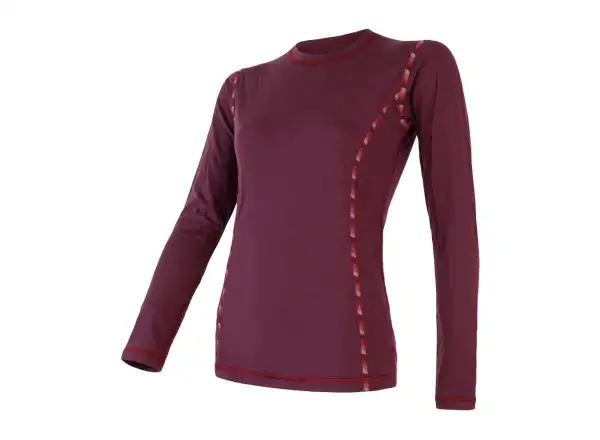 Sensor Merino Air women's T-shirt long sleeve Port Red