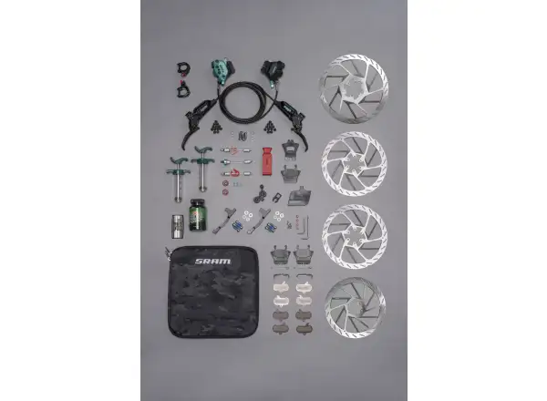 Sram Maven Ultimate Stealth Teal Splatter Expert Kit disc brake set