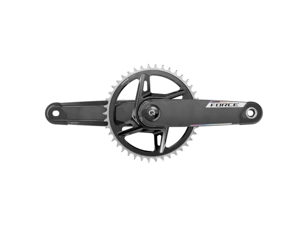 Sram Force E1 XPLR DUB Wide cranks with power meter and 42 t chainring.