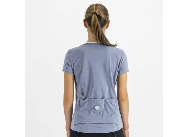Sportful Giara women's short sleeve shirt blue sea