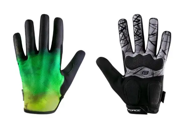 Force Core unisex MTB gloves fluo/green
