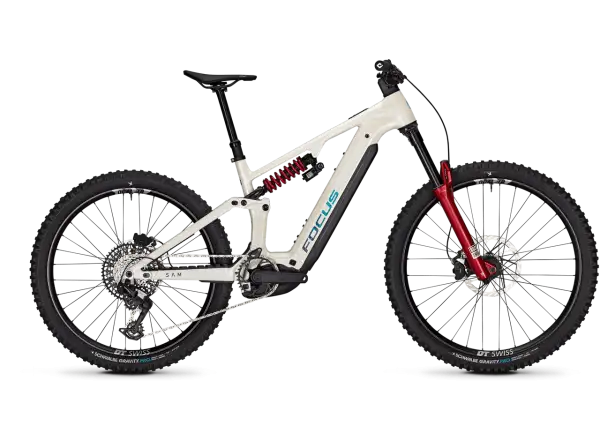 Focus SAM 9 800Wh full-suspension e-bike Champagne / Shellwhite
