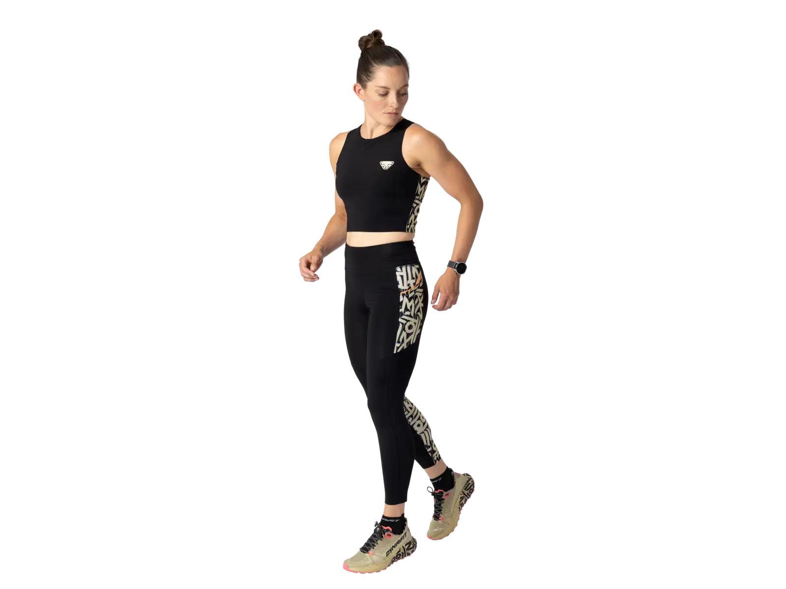 Dynafit Trail Crop Top women's sleeveless shirt Black Out