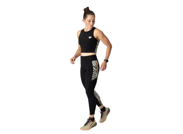 Dynafit Trail Crop Top women's sleeveless shirt Black Out