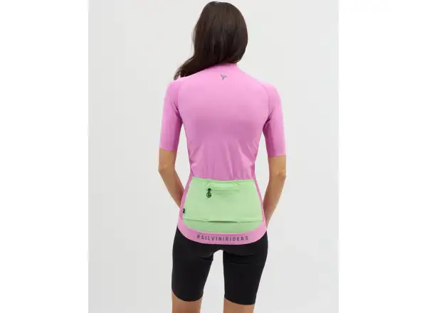 Silvini Mazzana women's jersey short sleeve Blush/Green