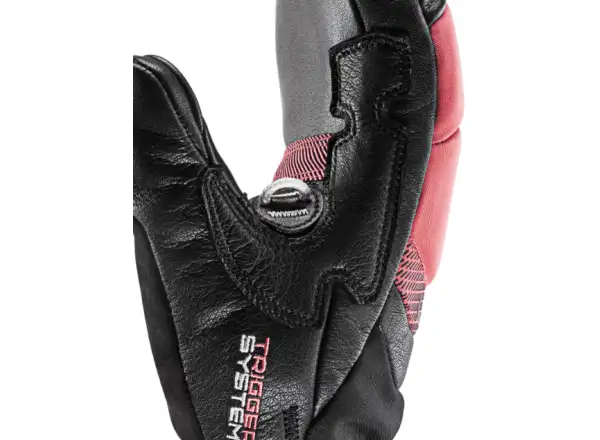Leki Griffin Base 3D Women Mitt gloves Black-Rose