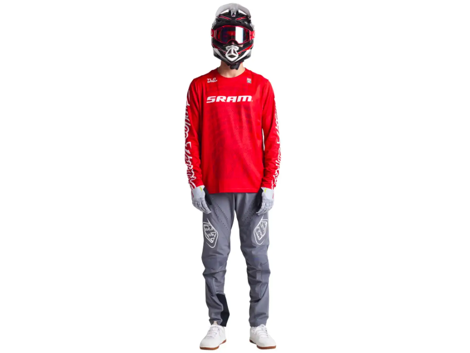 Troy Lee Designs Sprint Sram Shifted men's jersey long sleeve Fiery Red