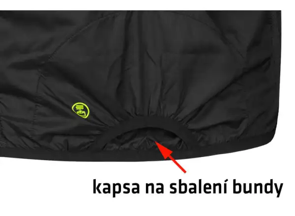Etape Bora 2.0 men's windbreaker black/yellow fluo