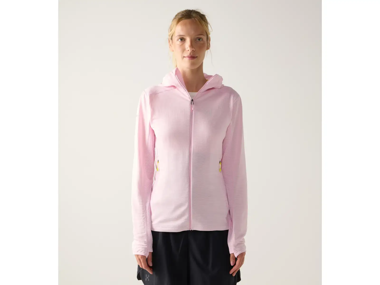 Haglöfs L.I.M Mid Multi Hood women's hooded sweatshirt Fresh Pink