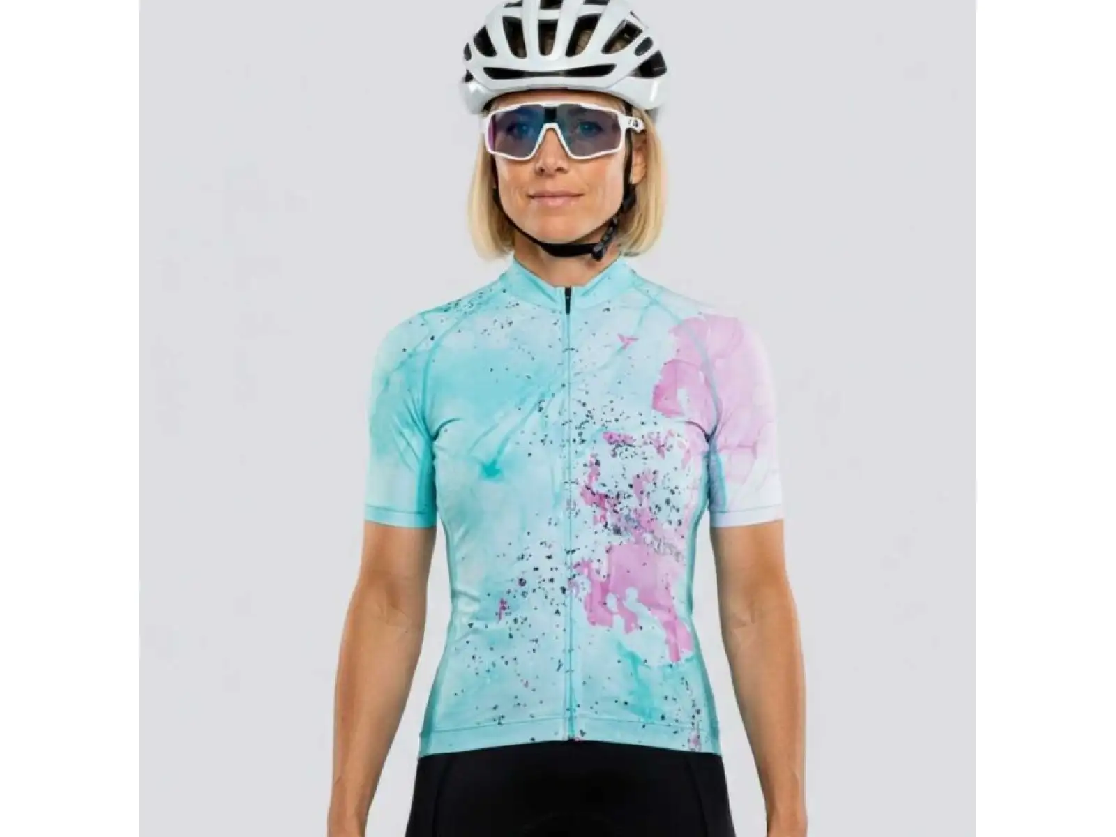 Silvini Calnia women's jersey short sleeve Cloud/Ocean