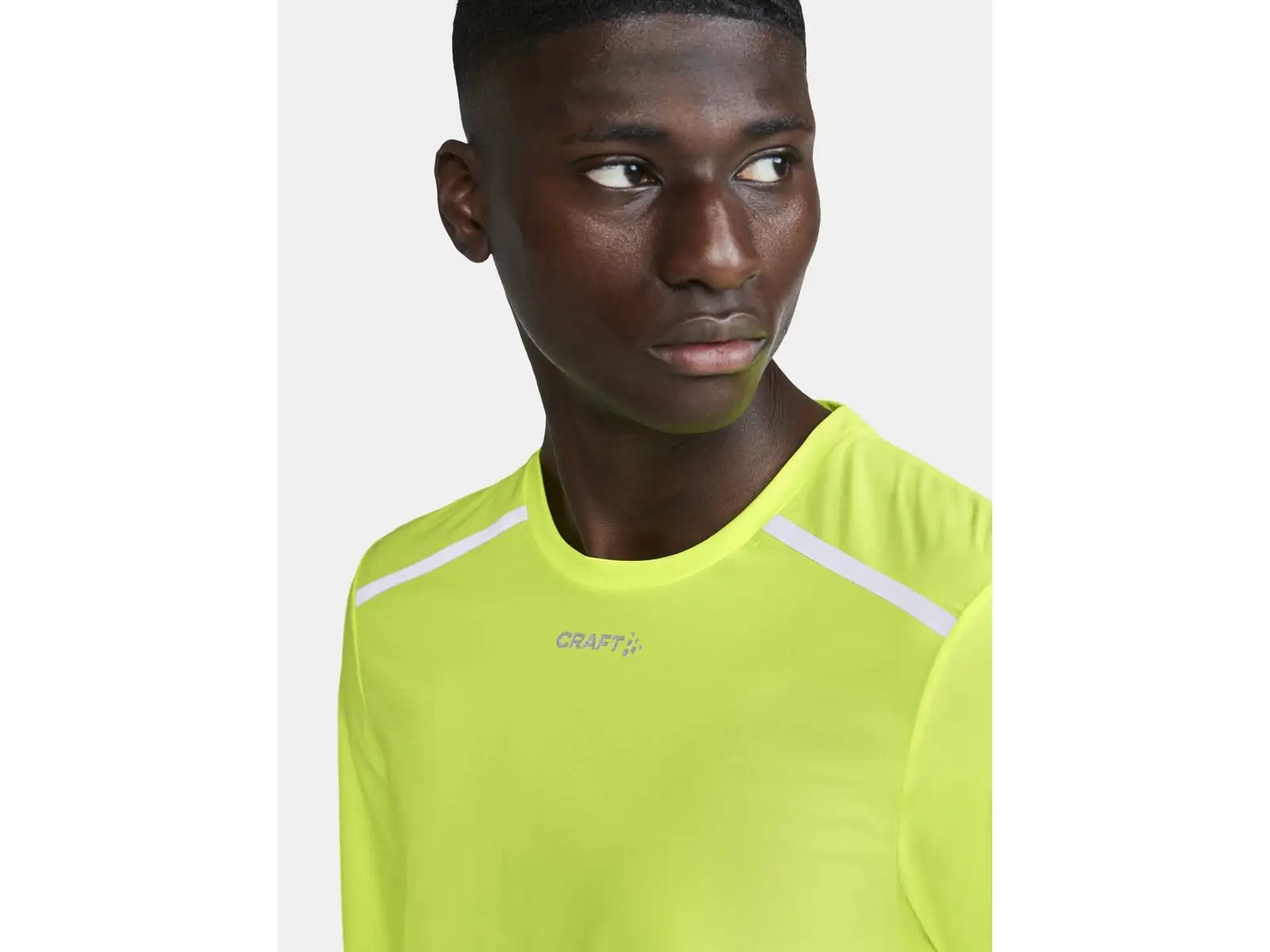 Craft Pro Hypervent Wind men's running shirt long sleeve yellow