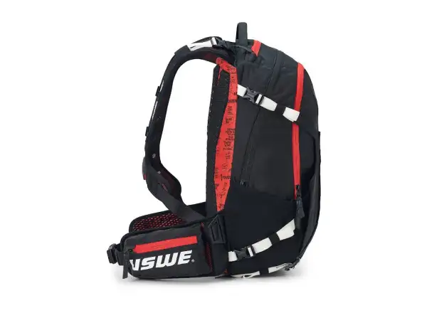 USWE Flow 16 backpack with back protector Black/Red 16 l