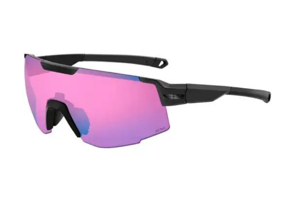 R2 Edge glasses matte grey/pink lenses