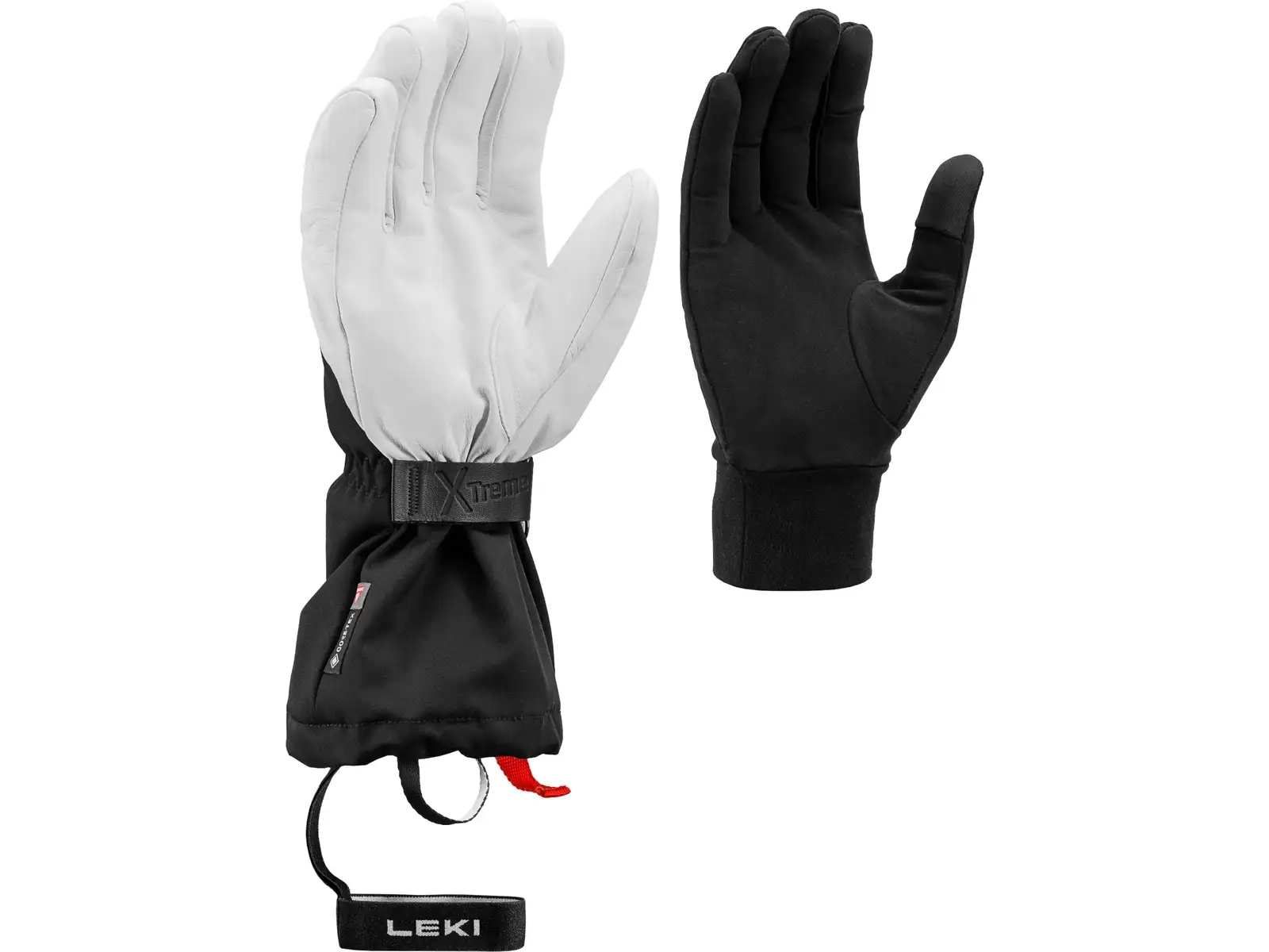 Leki Guide X-Treme alpine gloves Black/White