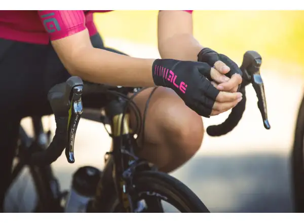Alé Sunselect Crono gloves Black/Fluo Pink