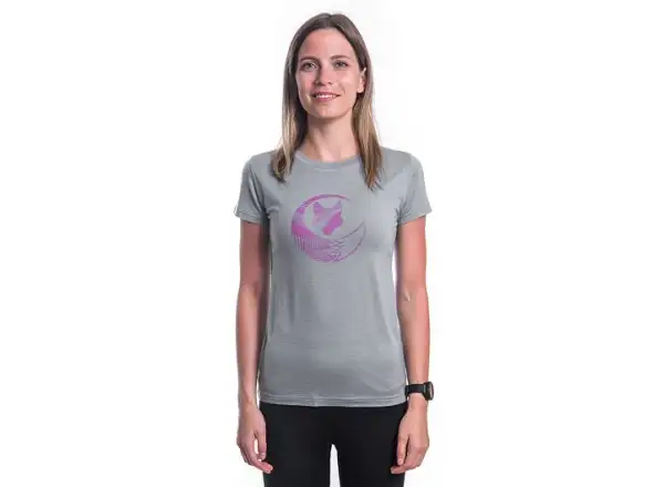Sensor Merino Active Fox women's shirt short sleeve Grey
